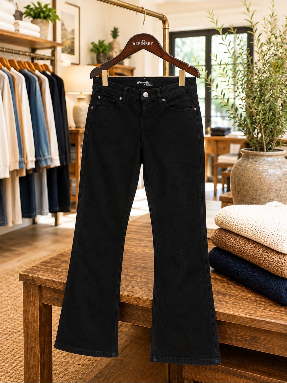 WRANGLER- Black Boot Cut Women’s Jeans NWT